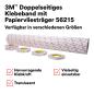 Preview: 3M™ Doppelseitiges Klebeband mit Papiervlies-Träger 56215, Transparent, 1200 mm x 50 m