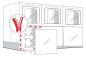Preview: 3M™ Dual Lock™ Flexibler Druckverschluss SJ4570, Transparent, 152mm x 45.7 m, 1.7 mm, 109 Köpfe/cm², Außenbereich