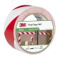 Preview: 3M™ Gefahrenwarnmarkierungsband 767i, Rot/Weiß, 50 mm x 33 m, einzelverpackt