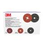 Preview: 3M™ Grinding & Refining Kit, enthält 125 mm 787C Fiber- und PN-DH Vliesscheibe, mit flachem Stützteller, 1 Stück/Satz