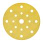 Preview: 3M™ Hookit™ Gold Schleifscheibe 255P, 150 mm, 17-fach gelocht, P120, 51656