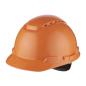 Preview: 3M™ Schutzhelm, Ratschenverschluss, belüftet, Kunststoffschweißband, Orange, H700N-OR