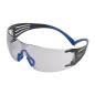 Preview: 3M™ SecureFit™ 400 Schutzbrille, blau/graue Bügel, Scotchgard™ Anti-Fog-/Antikratz-Beschichtung (K&N), graue Scheibe für innen/außen, SF407SGAF-BLU-EU