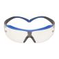 Preview: 3M™ SecureFit™ 400X Schutzbrille, blau/graue Bügel, Scotchgard™ Anti-Fog-/Antikratz-Beschichtung (K&N), transparente Scheibe, SF401XSGAF-BLU-EU, 20 pro Packung