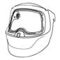Preview: 3M™ Speedglas™ Schweißmaskenersatzschale für Klarsichtschutzscheibe, innerer Halterahmen, 9100 MP, 570895