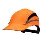 Preview: 3M™ First Base™ 3 Anstoßkappe 2021875, Classic, fluoreszierende Warnfarbe, Orange, Standard-Schirm, 70 mm