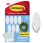 Preview: Command™ transparente Haken mit transparenten Strips CL091-7, 7 Haken + 10 Strips/Packung, 40 Packungen/Karton
