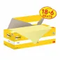 Preview: Post-it® Notes, Gelb, 127 mm x 76 mm, 100 Blatt/Block, 18 Blöcke + 6 Gratis/Packung, Kartonverpackung, 100% PEFC, SGSCH-PEFC-COC-110078