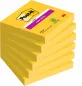 Preview: Post-it® Notes, Gelb, 76 mm x 76 mm, 90 Blatt/Block, 6 Blöcke/Packung, 100% PEFC, SGSCH-PEFC-COC-110078