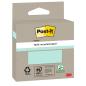 Preview: Post-it® Recycling Notes, Verschiedene Farben, 76 mm x 76 mm, 100 Blatt/Block, 1 Block/Packung, 100% PEFC, SGSCH-PEFC-COC-110078