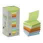 Preview: Post-it® Recycling Z-Notes, farbig, 16 Blöcke, 76 x 76 mm