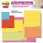 Preview: Post-it® Super Sticky Notes im Großformat, Boost Collection, Liniert, 101 mm x 152 mm, 90 Blatt/Block, 3 Blöcke/Packung, 100% PEFC, SGSCH-PEFC-COC-110078