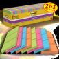 Preview: Post-it® Super Sticky Notes, Verschiedene Farben, 76 mm x 76 mm, Promotion, 90 Blatt/Block, 21 Blöcke + 3 Gratis/Packung, 100% PEFC, SGSCH-PEFC-COC-110078