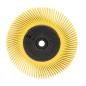 Preview: Scotch-Brite™ Radial Bristle Brush BB-ZB mit Kunststoff-Flansch, gelb, 152,4 mm x 12,7 mm x 25,4 mm, P80, Typ A