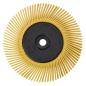Preview: Scotch-Brite™ Radial Bristle Brush BB-ZB mit Kunststoff-Flansch, gelb, 193,5 mm x 25,4 mm, P80, Typ C