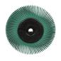Preview: Scotch-Brite™ Radial Bristle Brush BB-ZB mit Kunststoff-Flansch, grün, 152,4 mm x 12,7 mm x 25,4 mm, P50, Typ A