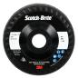 Preview: Scotch-Brite™ Verpresste Kompaktscheibe Deburr and Finish PRO für den Winkelschleifer, DP-UD, 2S Fine, T27, 114.3 mm x 22.23 mm, Nylon