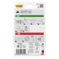 Preview: Wiederablösbare Command™ Universal-Strips 17200CLR-16-EU-VP, transparent, 8 kleine + 4 mittlere + 4 große Strips, Vorteilspack