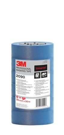 3M™ Malerabdeckband 2090 „Multi-Surface“, Blau, 36 mm x 50 m, 6 Rollen/Packung, 100% PEFC, SGSCH-PEFC-COC-110078