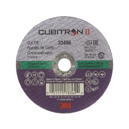 3M™ Cubitron™ II Trennscheiben, 75 mm x 1 mm x 10 mm, 33456