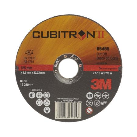 3M™ Cubitron™ II Trennscheibe, T41, 125 mm x 1,0 mm x 22 mm, A60