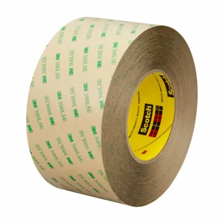 3M™ Doppelseitiges Klebeband mit Polyester-Träger 93015LE, Transparent, 203 mm x 0.2794 m, 0.15 mm, Musterbogen