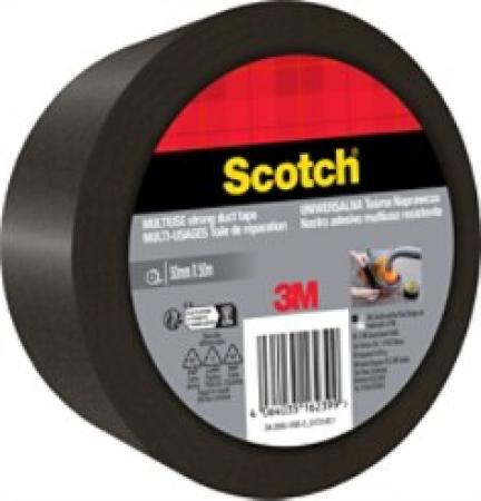 3M™ Klebeband, Schwarz, 50 mm x 50 m, 1 Rolle