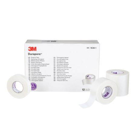 3M™ Durapore™ Kunstseidenpflaster, 1538-3, weiß, 7,5 cm x 9,1 m, 40 / CV
