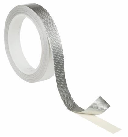 3M™ ET 1345 Kupferfolie, geprägt, verzinnt, mit nicht-leitfähigem Kleber, Zinn, 584 mm x 950 m x 0,1 mm