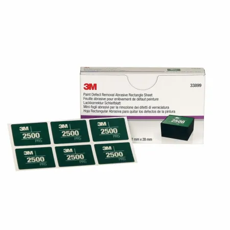 3M™ Lackkorrektur Handschleifsystem, Schleifblüte 2500, rechteckig 37 x 28 mm, 10 Stück / Karton