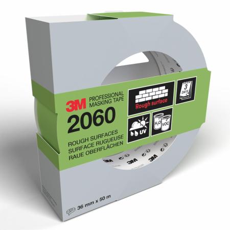 3M™ Malerabdeckband 2060, 36 mm x 50 m, 1 Rolle/Packung - 70% PEFC, SGSCH-PEFC-COC-110078