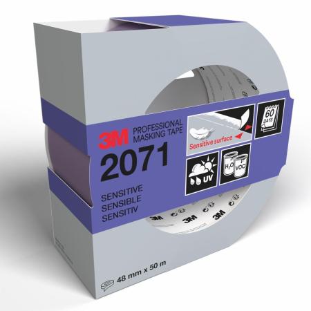 3M™ Malerabdeckband 2071, 48 mm x 50 m, 1 Rolle/Packung, 100% PEFC, SGSCH-PEFC-COC-110078