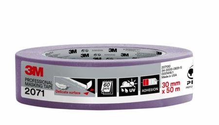 3M™ Malerabdeckband 2071, 30 mm x 50 m, 1 Rolle/Packung, 70% PEFC SGSCH-PEFC-COC-110078