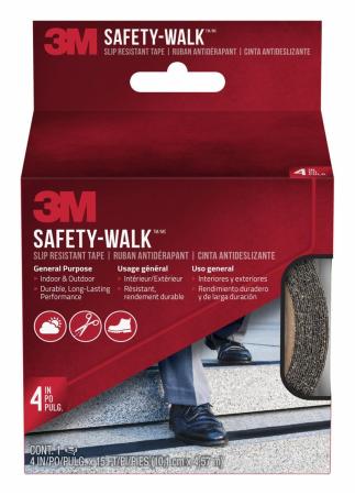 3M™ Safety-Walk™ Antirutschbelag 610B-R4X180, Allzweck, Innen- und Außenbereich, Schwarz, 101 mm x 4,57 m, 1 Rolle/Packung
