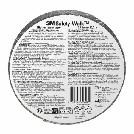 3M™ Safety-Walk™ Antirutschbelag 7731, Allzweck, Innen- und Außenbereich, Schwarz, 24.5 mm x 18.3 m, 1 Rolle/Packung