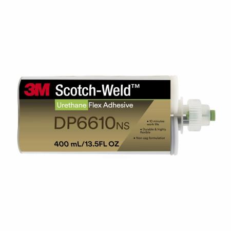 3M™ Scotch-Weld™ 2-Komponenten-Konstruktionsklebstoff auf Polyurethanbasis DP6610NS, Schwarz, 400 ml Duo-Pak
