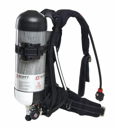 3M™ Scott™ ProPak-f Pressluftatmer, mit getrennter Mitteldruckleitung für Lungenautomat (SDC) und Druckluftanschluss (Abgang und Zuleitung), 2027186