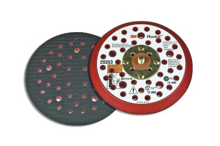 Preview: 3M Xtract™ Low Profile Stützteller, 125 mm x 10 mm x 8 mm, multihole, 5/16"-Gewinde