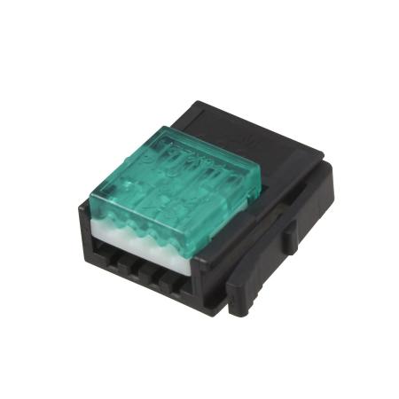 3M™ 37104-2124-000 FL 100, Mini Clamp II, Stiftstecker für die Kabelmontage, 04-polig, 20-22 AWG, 0,20 µm Au, Schwarz/Grün