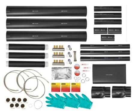 3M™ 93-FS 236-3/M2 QS2000E Übergangsgarnitur, Masse-/Kunststoffkabel, 12/20 kV, 3x 50 - 240 / 3x 1x 50 - 240 mm², Schraubverbinder
