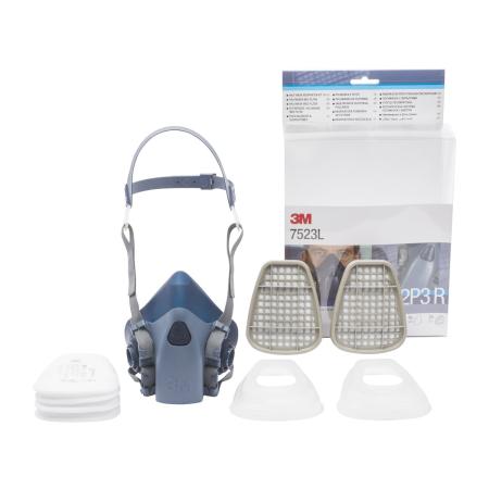 3M™ Atemschutz Halbmasken-Set, A2P3 R Filter, große Maske 7523L