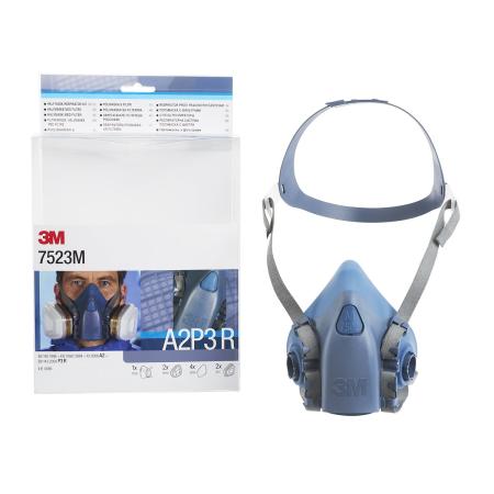3M™ Atemschutz Halbmasken-Set, A2P3 R Filter, mittelgroße Maske, 7523M