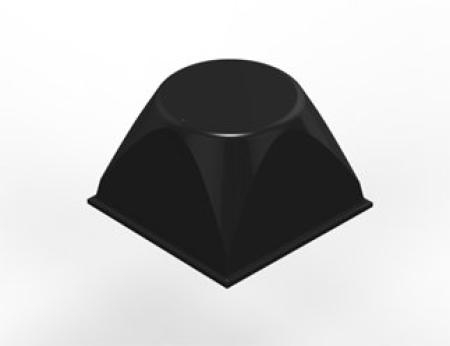 3M™ Bumpon™ SJ5514 Elastikpuffer, Schwarz, 20,6 x 13,1 mm, Klebstoff Natur-Kautschuk R-30