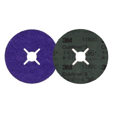 Preview: 3M™ Cubitron™ 3 Fiberscheibe 1187C, 36+, 100 mm x 16 mm, geschlitzt