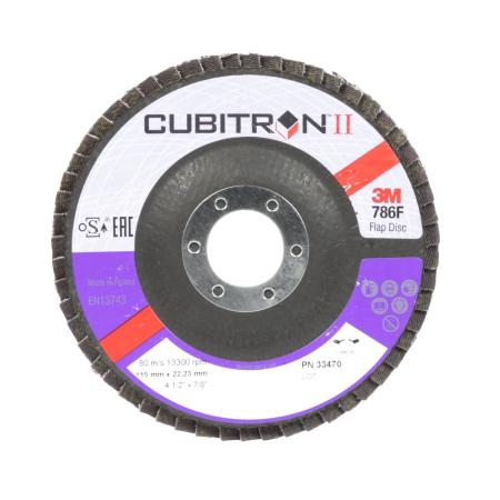 Preview: 3M™ Cubitron™ II Fächerscheibe, T29, 115 mm x 22 mm, 40+, 33470