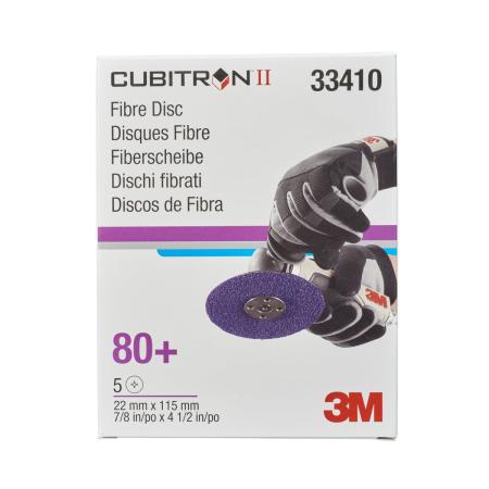 Preview: 3M™ Cubitron™ II Fiberscheibe 786C, 115 mm x 22mm, 80+, 33410