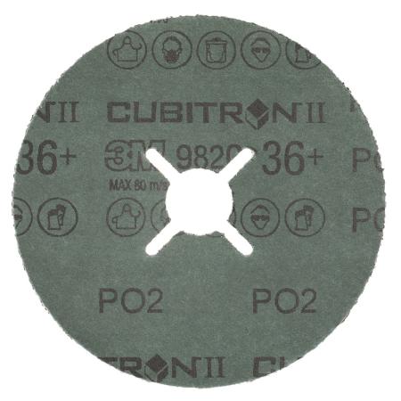 Preview: 3M™ Cubitron™ II Fiberscheibe 982C, 115 mm x 22 mm, 36+