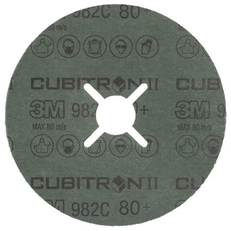 Preview: 3M™ Cubitron™ II Fiberscheibe 982C, 115 mm x 22 mm, 80+