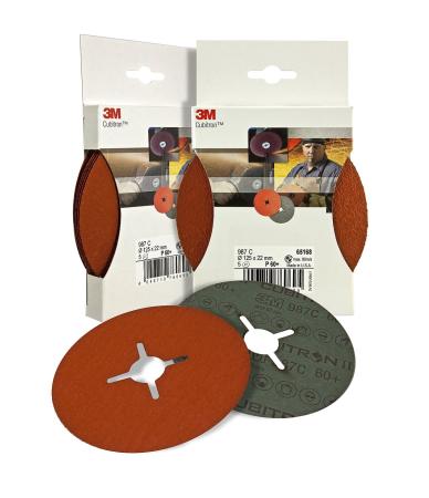 Preview: 3M™ Cubitron™ II Fiberscheibe 987C, 125 mm x 22 mm, 60+ (IPS)