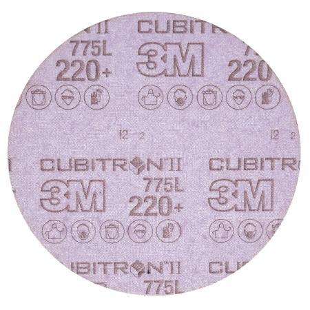 3M™ Cubitron™ II Hookit™ Filmscheibe 775L, 75 mm, 220+, ungelocht